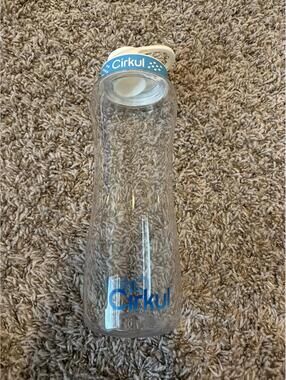 Cirkul Clear Water Bottle with Blue Cap - Reusable Drinkware